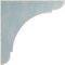 Ekena Millwork 1 3/4"W x 10"D x 10"H Large Olympic Wood Vintage Decor Bracket, Driftwood Blue BKTWD01X10X10OLBU - alternate 3
